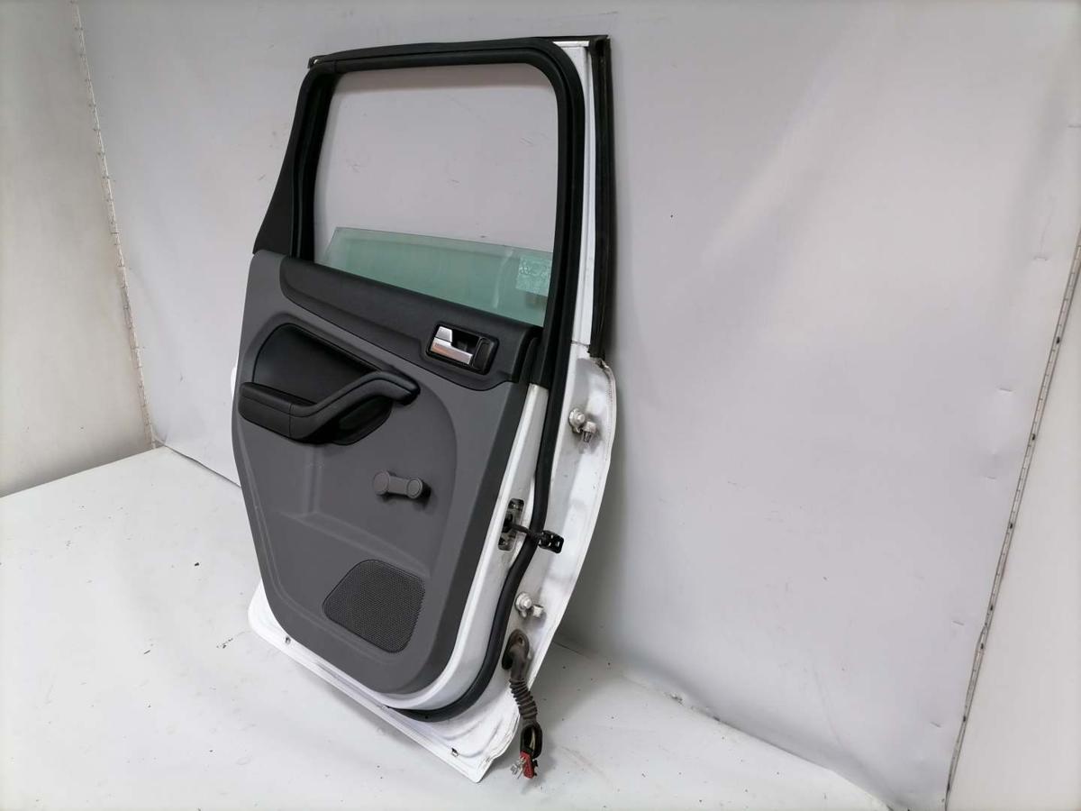 Ford Focus 2 DA3 original T&uuml;r hinten links Frost Wei&szlig; Kombi Tunier Facelift Bj.2008